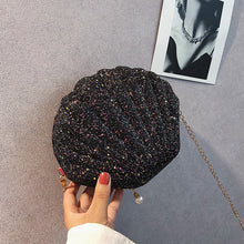 Load image into Gallery viewer, Shoulder Handbags Shell Bag Chain Cute Sequins Small Bag Phone Money Pouch Zipper Crossbody Bags for Women 2019 Bolsa Feminina