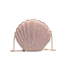 Load image into Gallery viewer, Shoulder Handbags Shell Bag Chain Cute Sequins Small Bag Phone Money Pouch Zipper Crossbody Bags for Women 2019 Bolsa Feminina