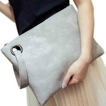 Load image into Gallery viewer, Fashion Solid Handbag Women's Clutch Bag Leather Women Envelope Bag Zipper Evening Bag Female Clutches Handbag Torebki Damskie